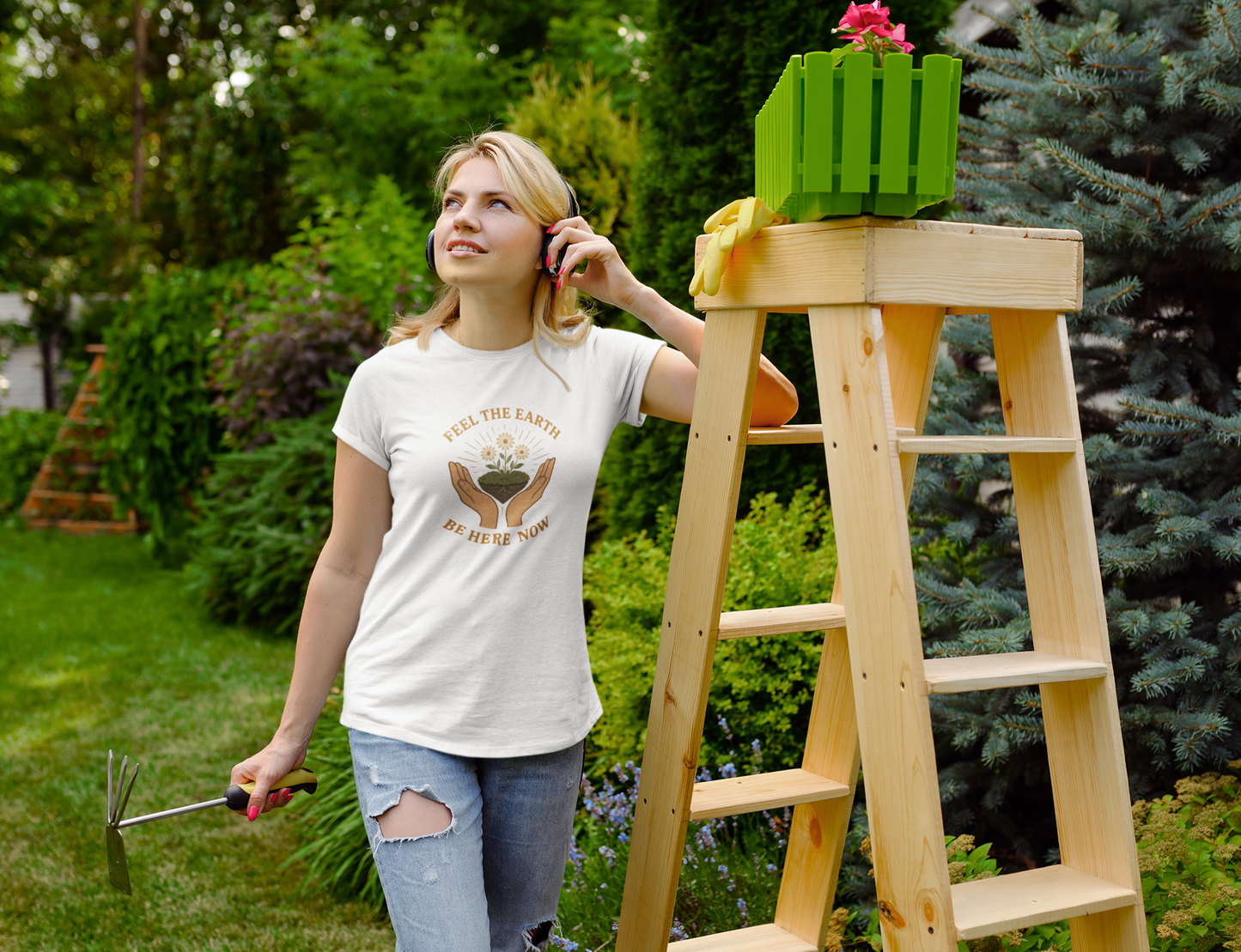 Feel the Earth T-Shirt – Mindfulness & Presence Tee