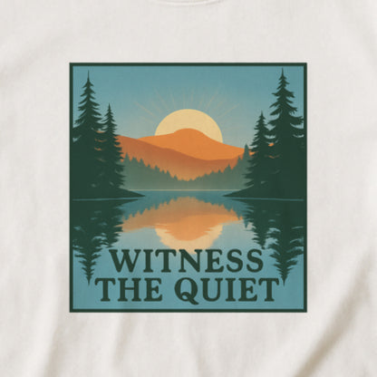Witness the Quiet Reflection T-Shirt - Nature Mindfulness Tee