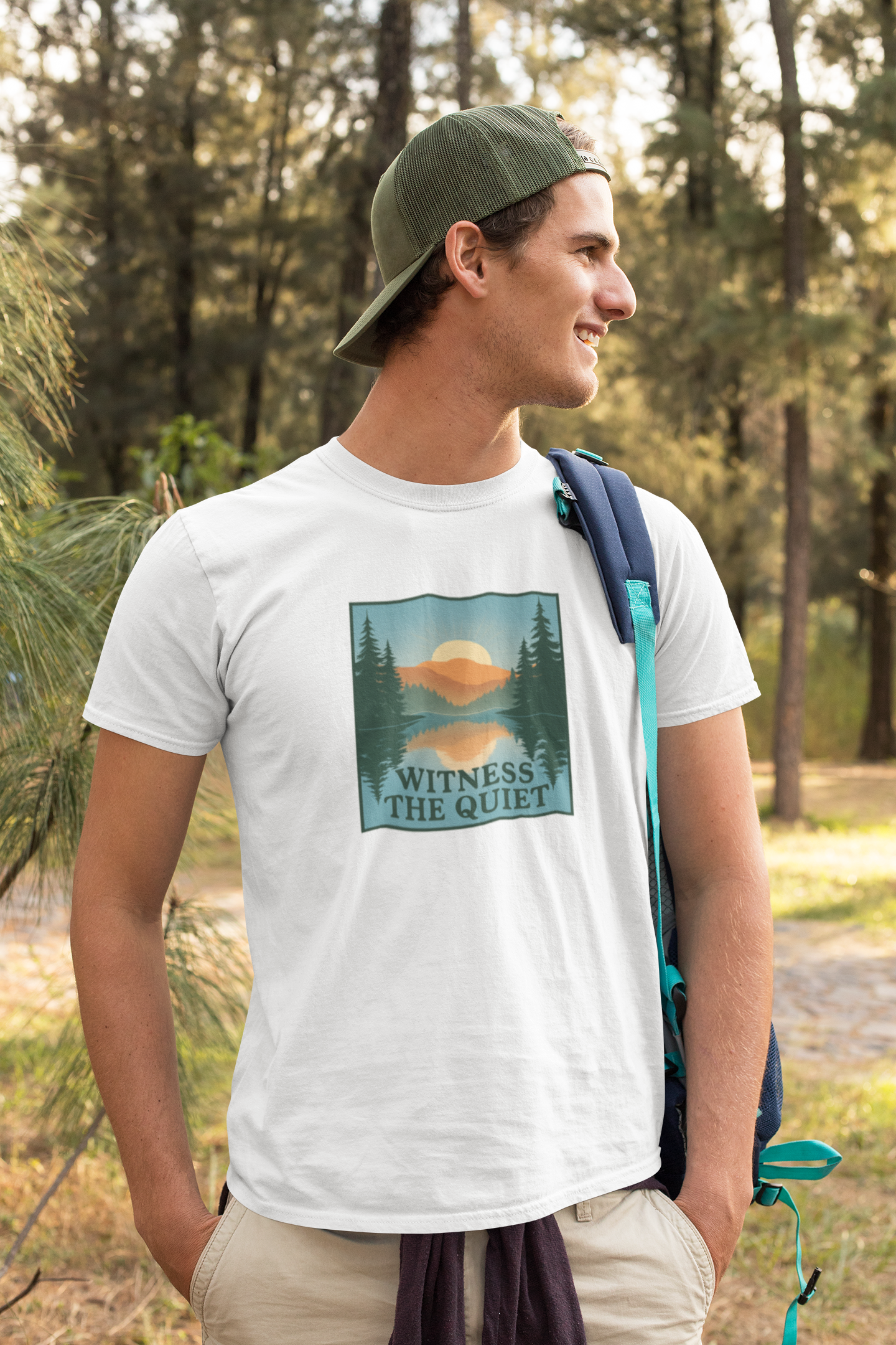 Witness the Quiet Reflection T-Shirt - Nature Mindfulness Tee