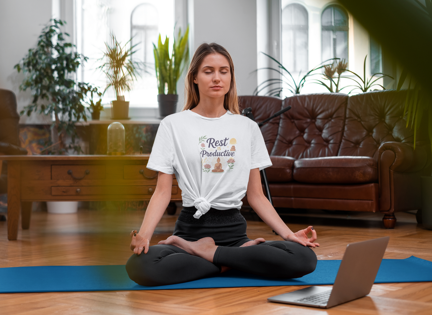 Rest Is Productive T-Shirt – Mindfulness & Meditation Tee