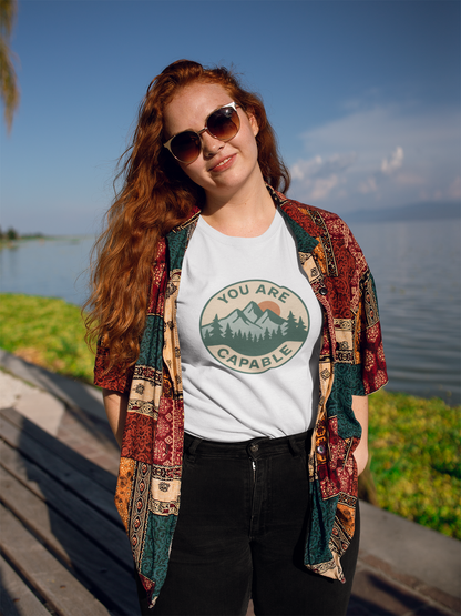 You Are Capable T-Shirt – Motivational Mountain Tee