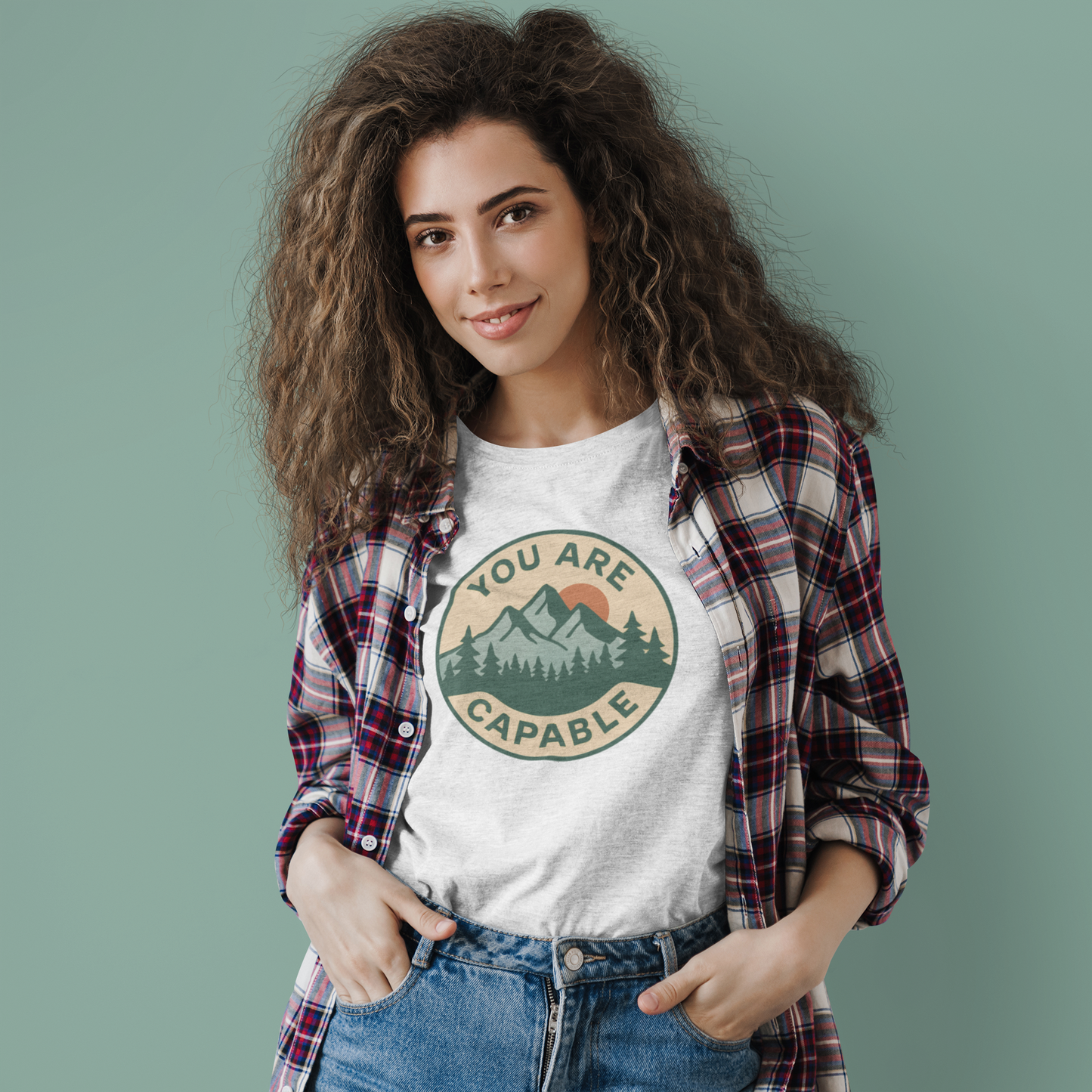 You Are Capable T-Shirt – Motivational Mountain Tee