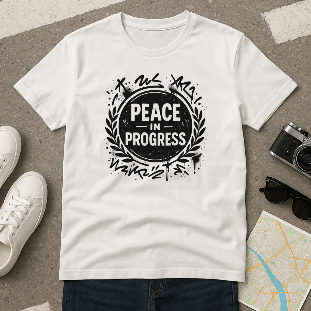 Peace in Progress T-Shirt – Streetwear Mindfulness Tee