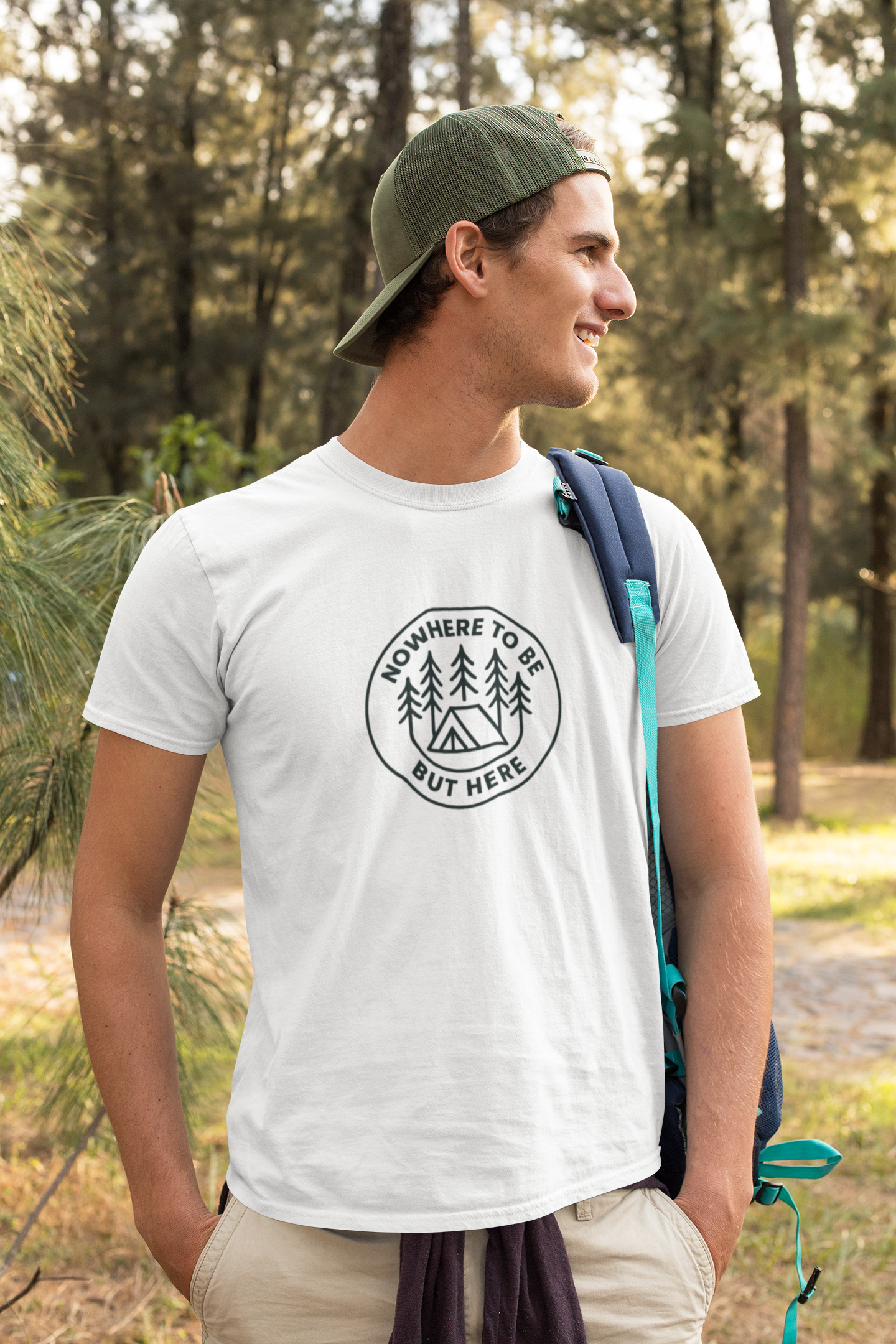 Nowhere to Be But Here T-Shirt – Nature Mindfulness Tee