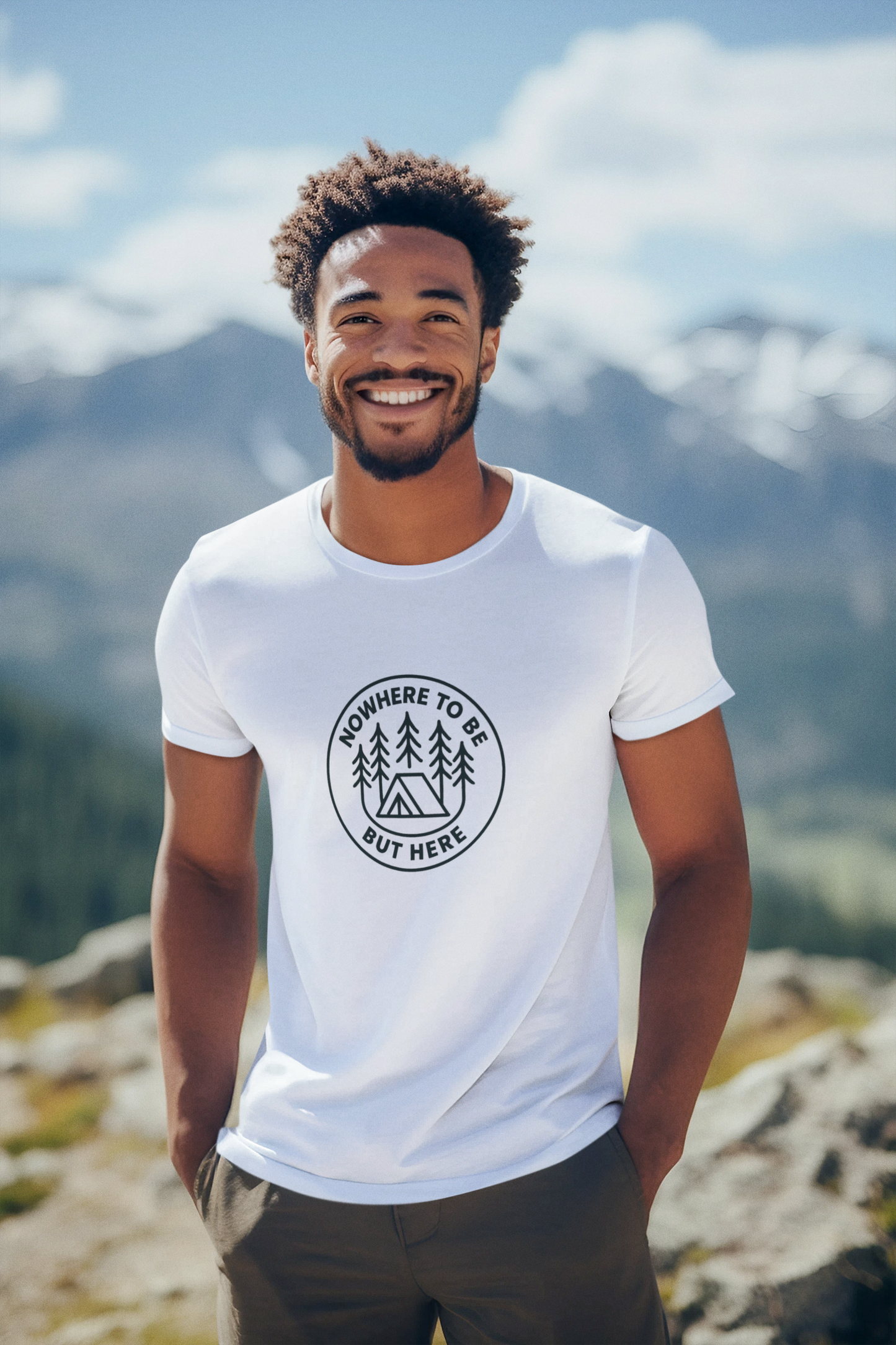 Nowhere to Be But Here T-Shirt – Nature Mindfulness Tee