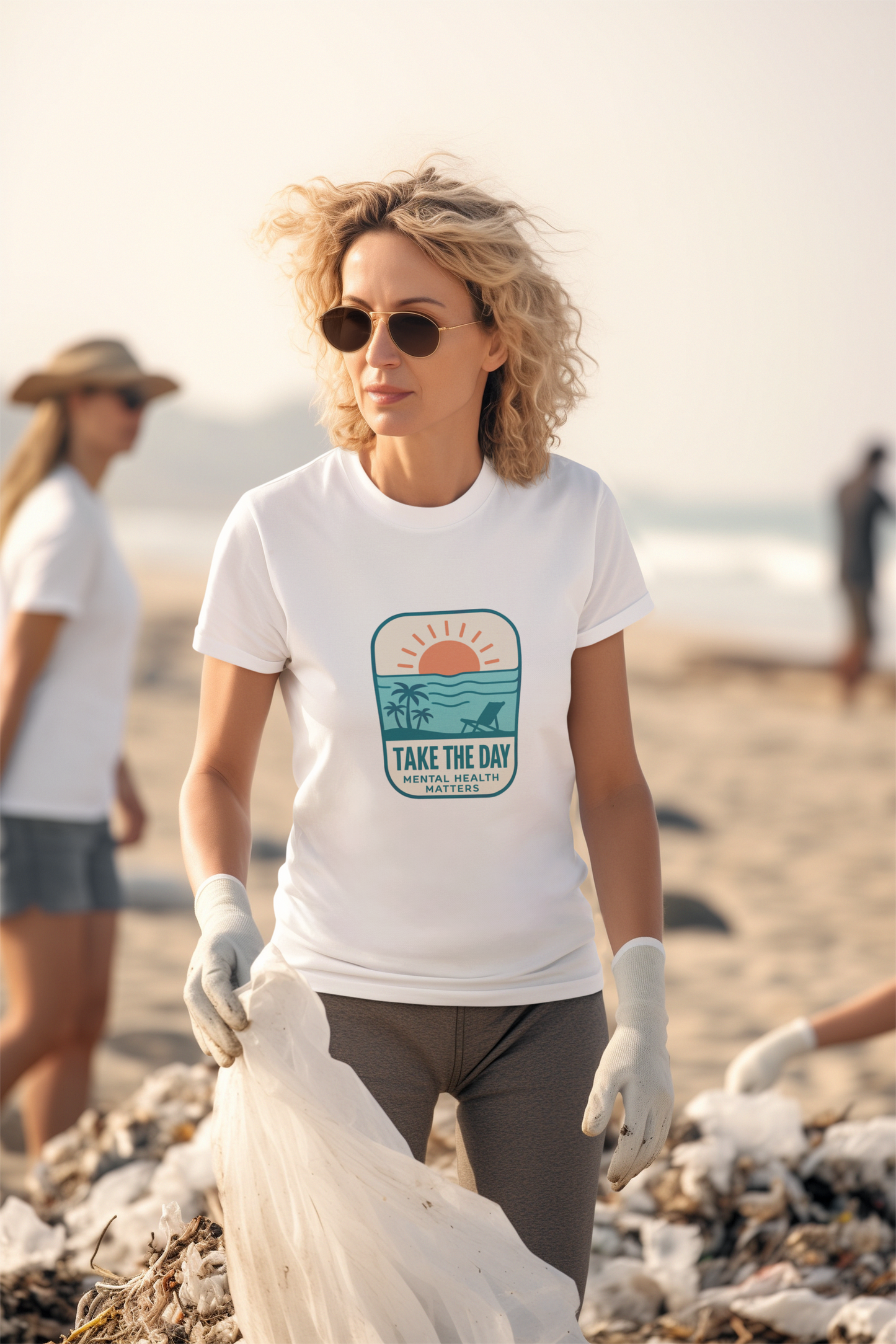 Take The Day T-Shirt – Mental Health Matters Beach Design