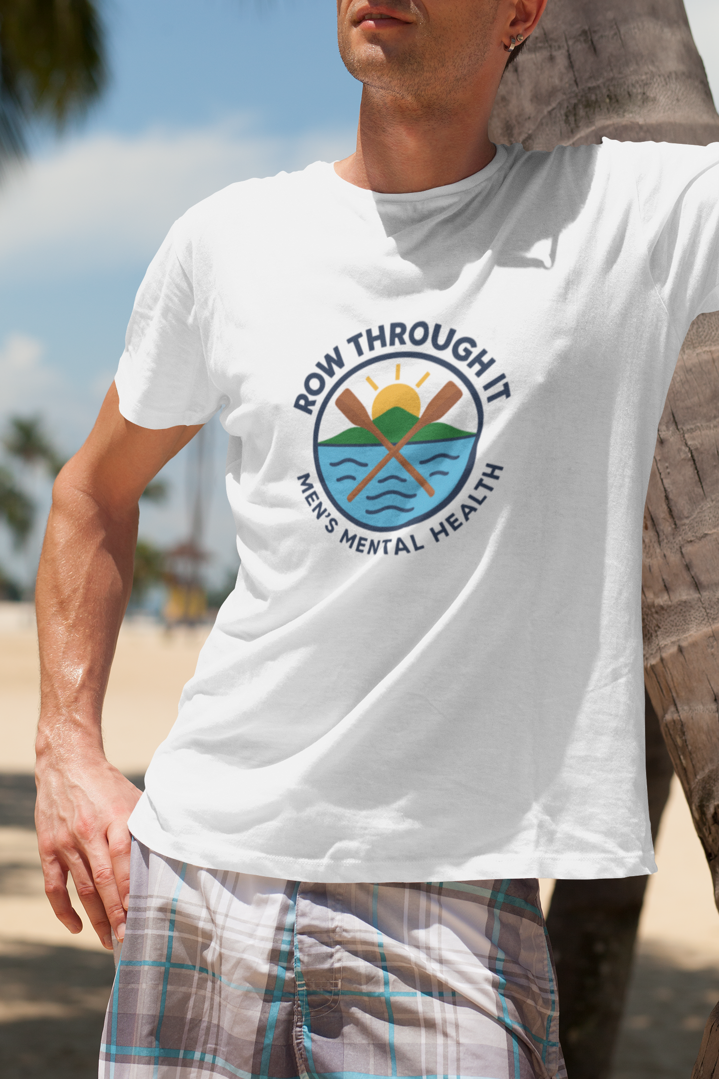Row Through It T-Shirt – Men’s Mental Health Awareness Tee