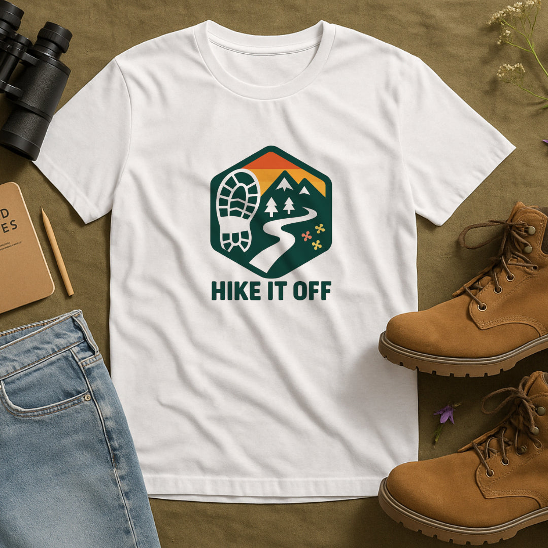 Hike It Off T-Shirt – Mental Health Hiking Tee