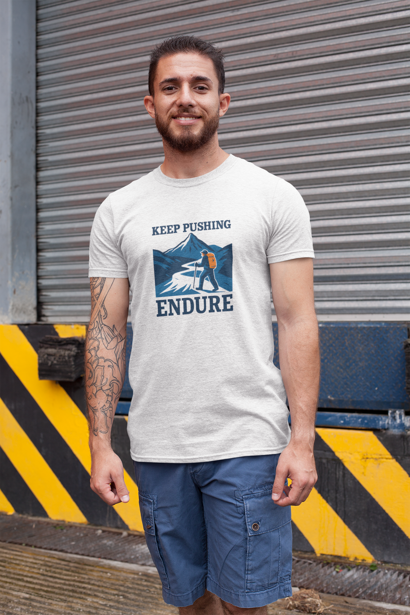 Keep Pushing Endure T-Shirt – Motivational Hiking Tee