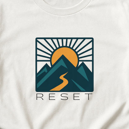 RESET T-Shirt – Motivational Sunrise Tee