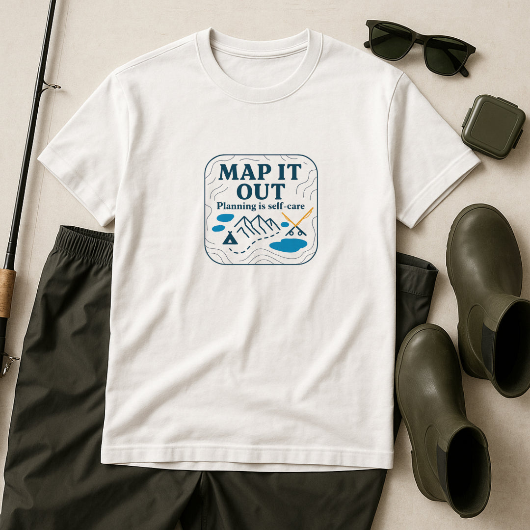 Map It Out T-Shirt – Planning Is Self-Care Tee