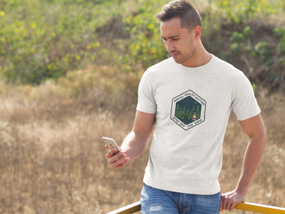 Step Off the Grid T-Shirt – Mental Health Matters Camping Tee