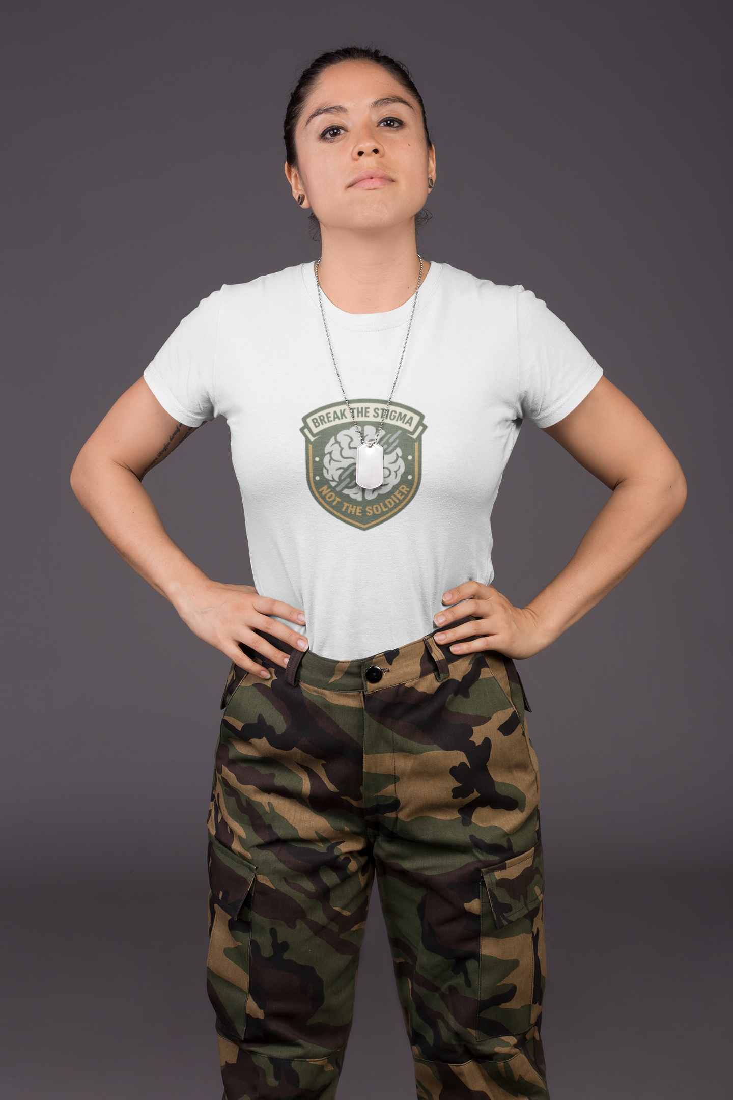 Break the Stigma T-Shirt – Military Mental Health Tee