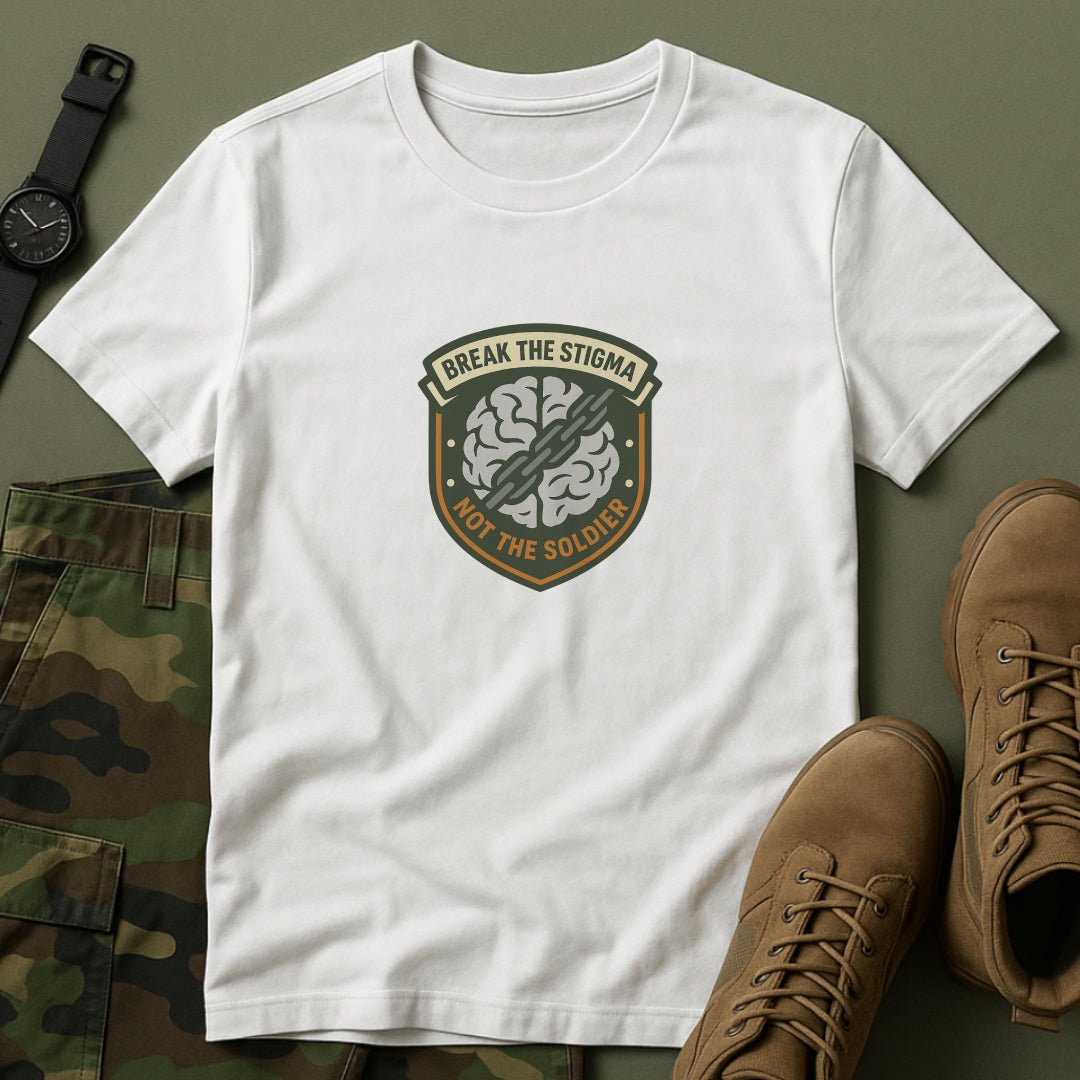 Break the Stigma T-Shirt – Military Mental Health Tee