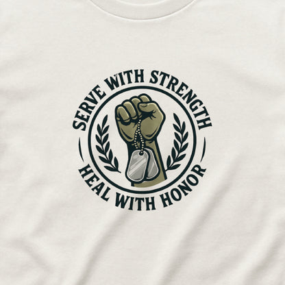 Serve with Strength T-Shirt – Military Mental Health Tee