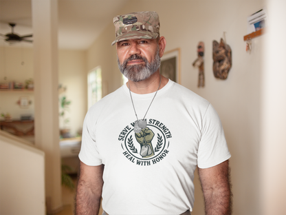 Serve with Strength T-Shirt – Military Mental Health Tee
