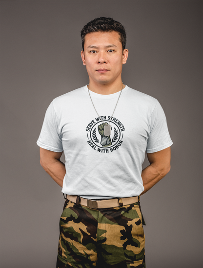 Serve with Strength T-Shirt – Military Mental Health Tee