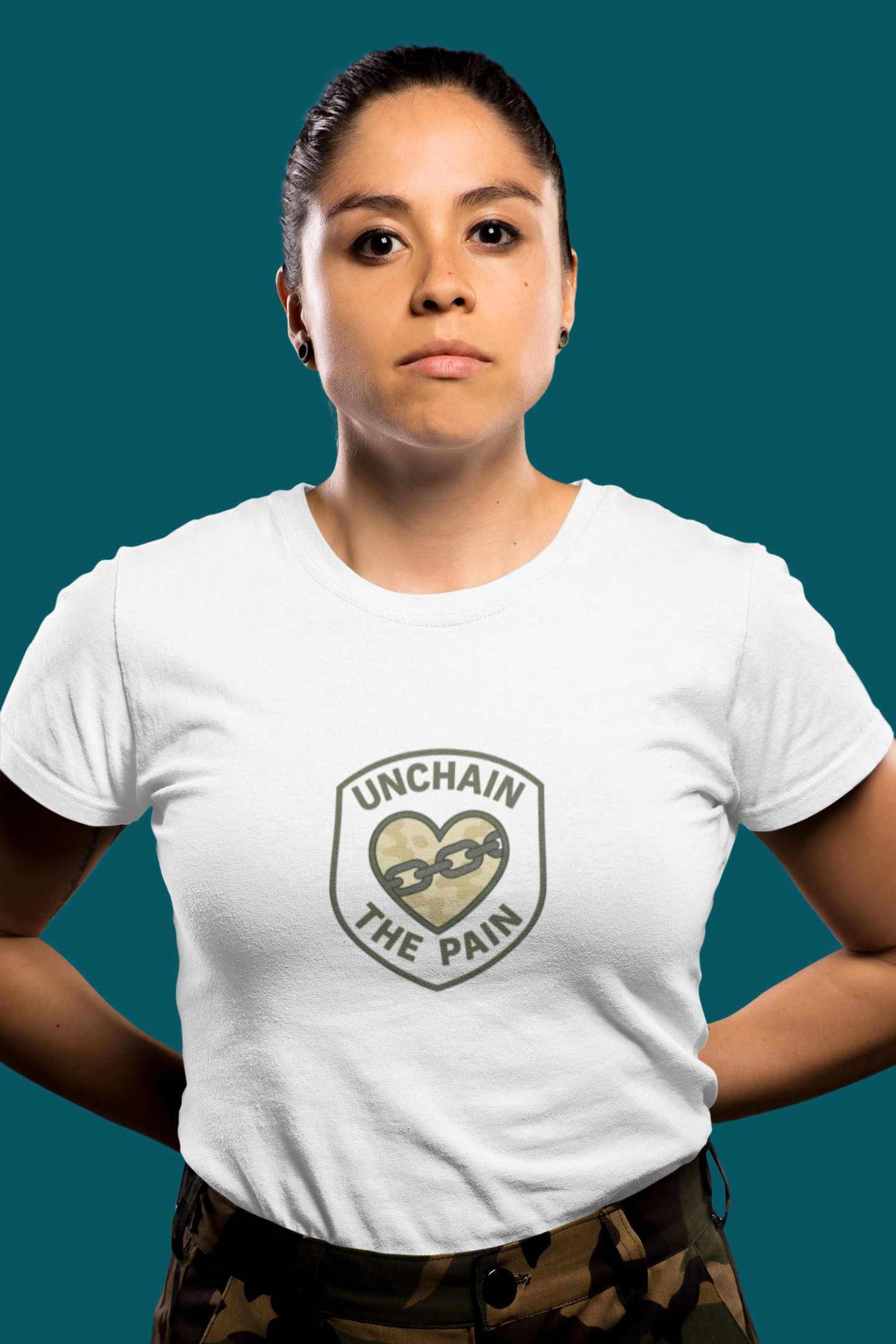 Unchain the Pain T-Shirt – Military Style Strength and Healing Tee