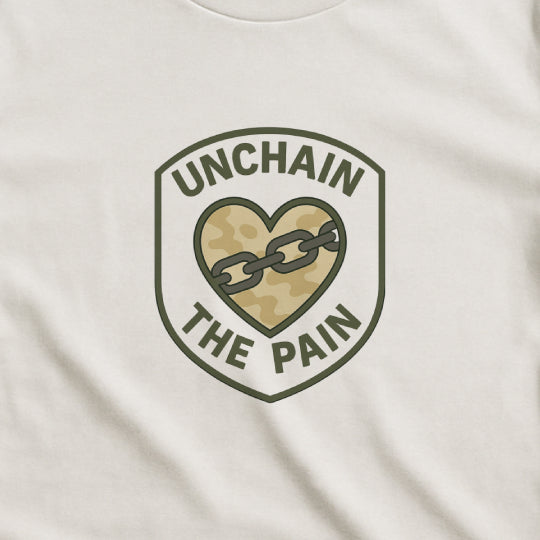 Unchain the Pain T-Shirt – Military Style Strength and Healing Tee