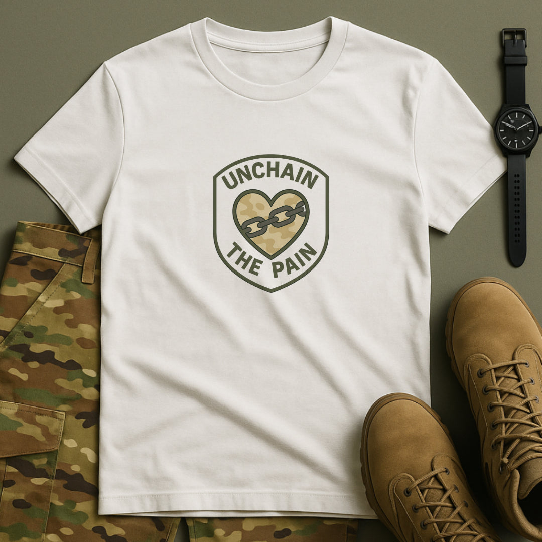 Unchain the Pain T-Shirt – Military Style Strength and Healing Tee