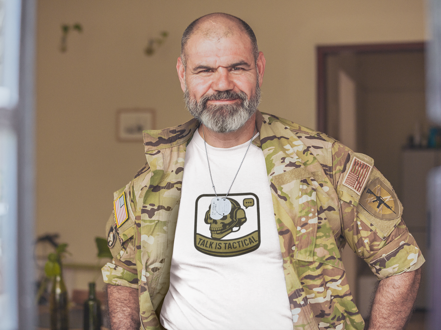 Talk Is Tactical T-Shirt – Military Communication & Resilience  Tee