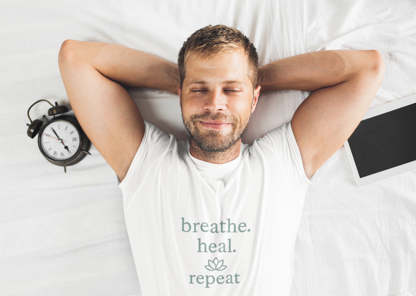 Breathe. Heal. Repeat. T-Shirt - Mindfulness & Affirmation Tee