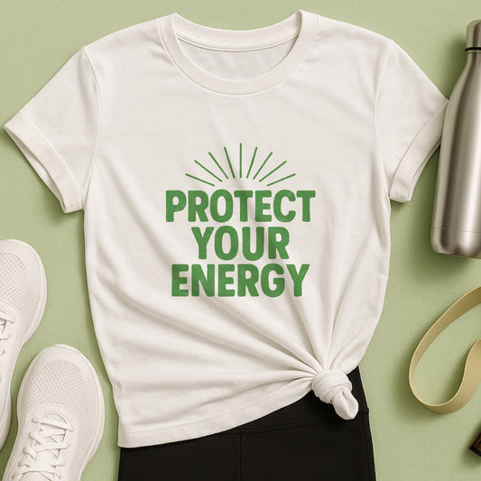 Protect Your Energy T-Shirt - Mindful Living & Self-Care
