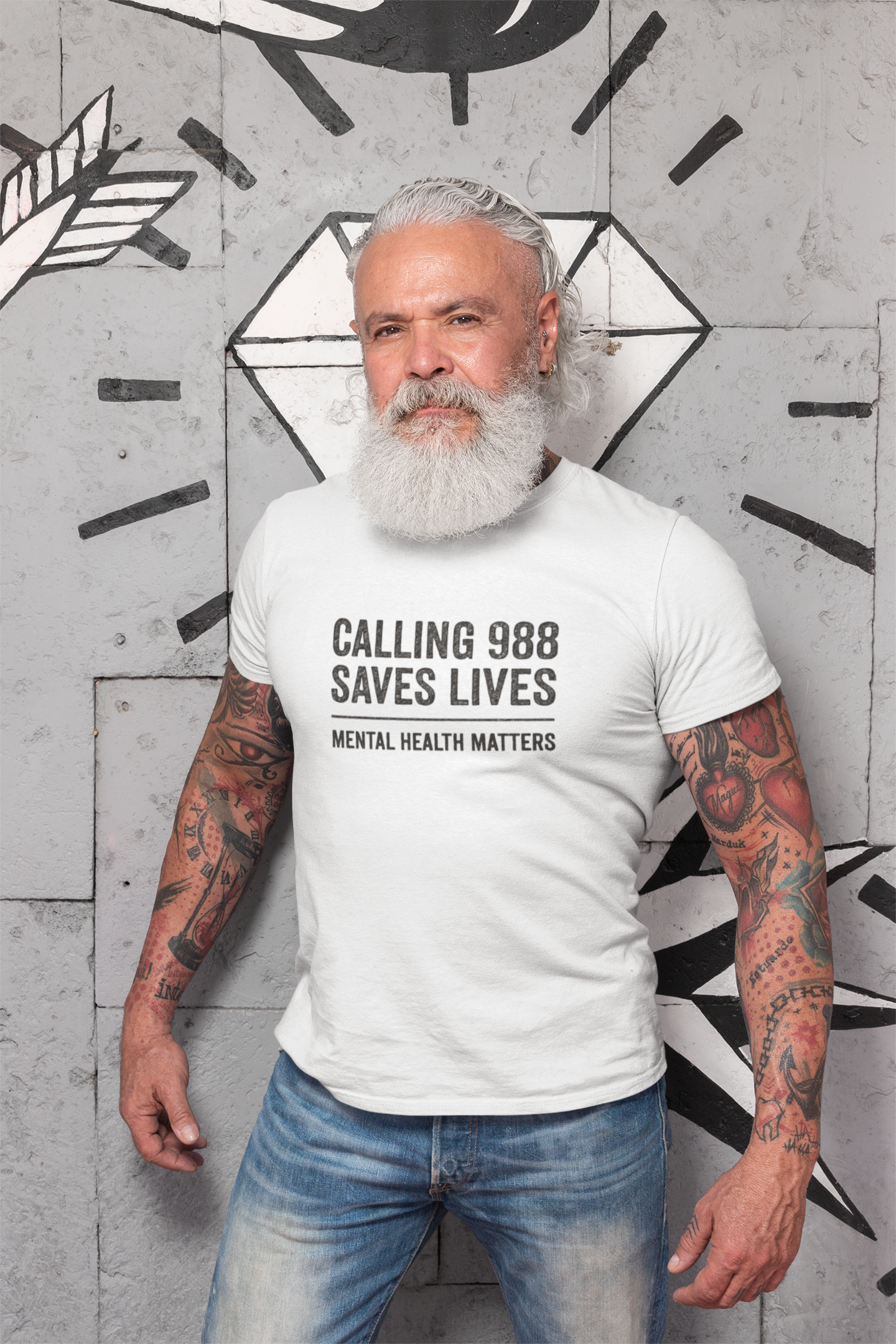 Calling 988 Saves Lives T-Shirt - Mental Health Awareness