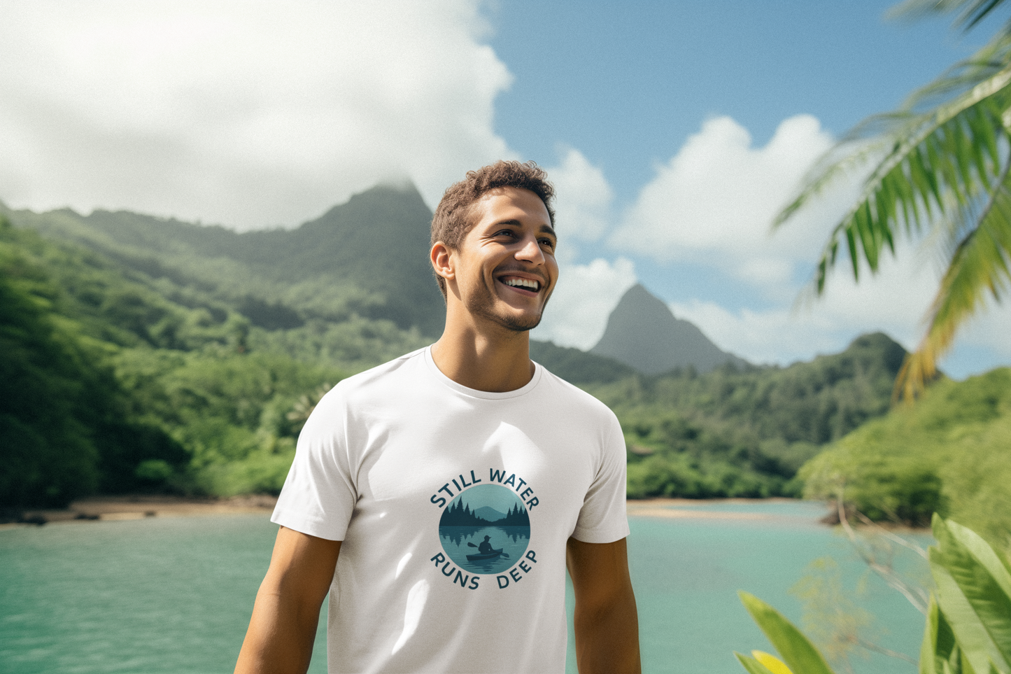 Still Water Runs Deep T-Shirt – Lake Reflection Mental Health Tee