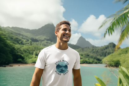 Still Water Runs Deep T-Shirt – Lake Reflection Mental Health Tee