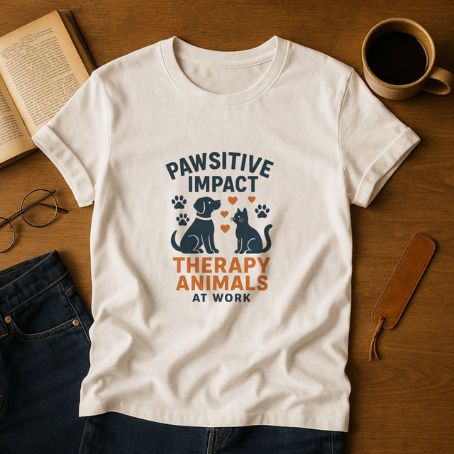 Pawsitive Impact Therapy Animals T-Shirt - Pet Therapy Tee