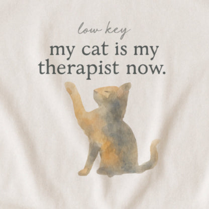 My Cat Is My Therapist – Humor Tee