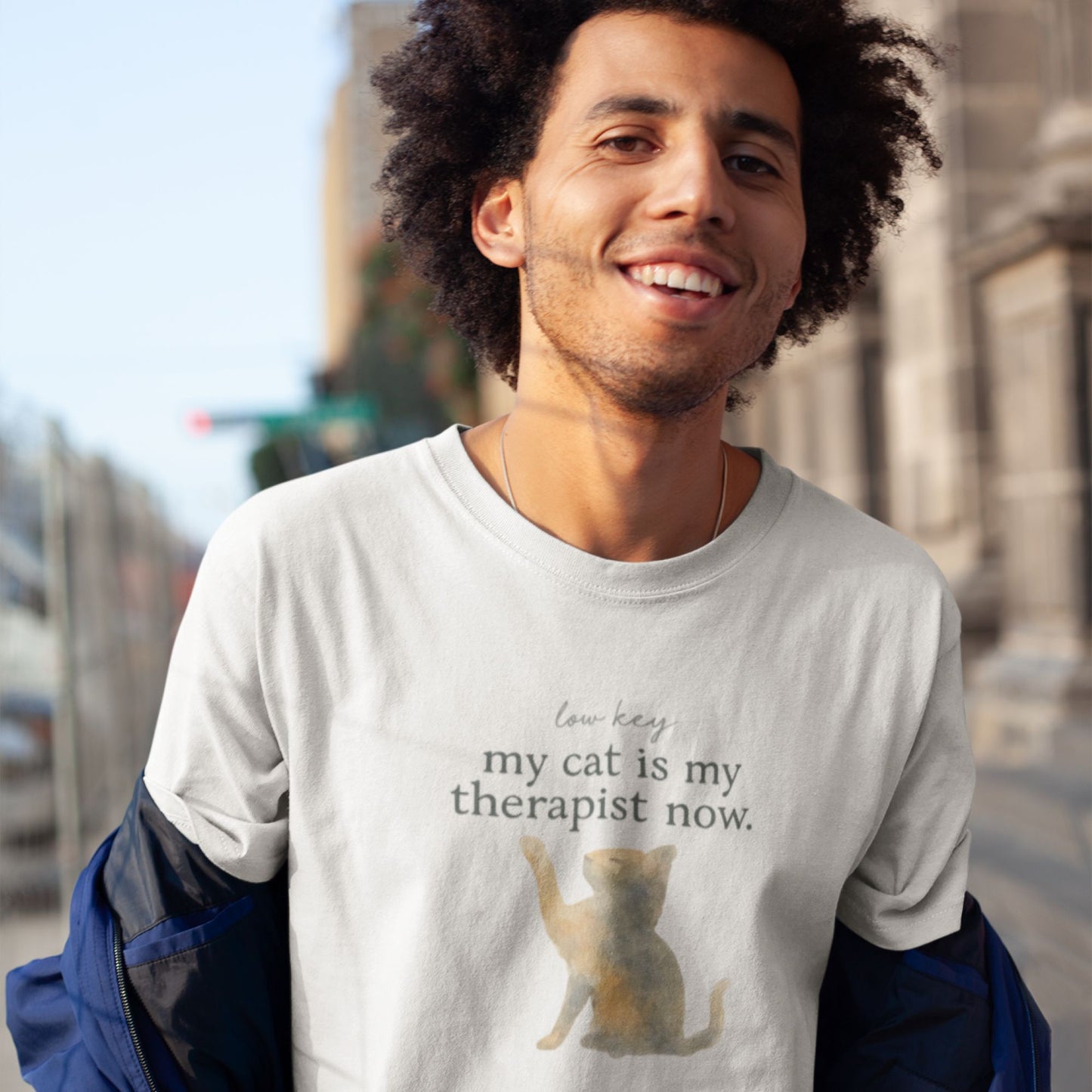 My Cat Is My Therapist – Humor Tee
