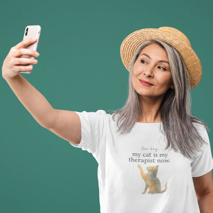 My Cat Is My Therapist – Humor Tee