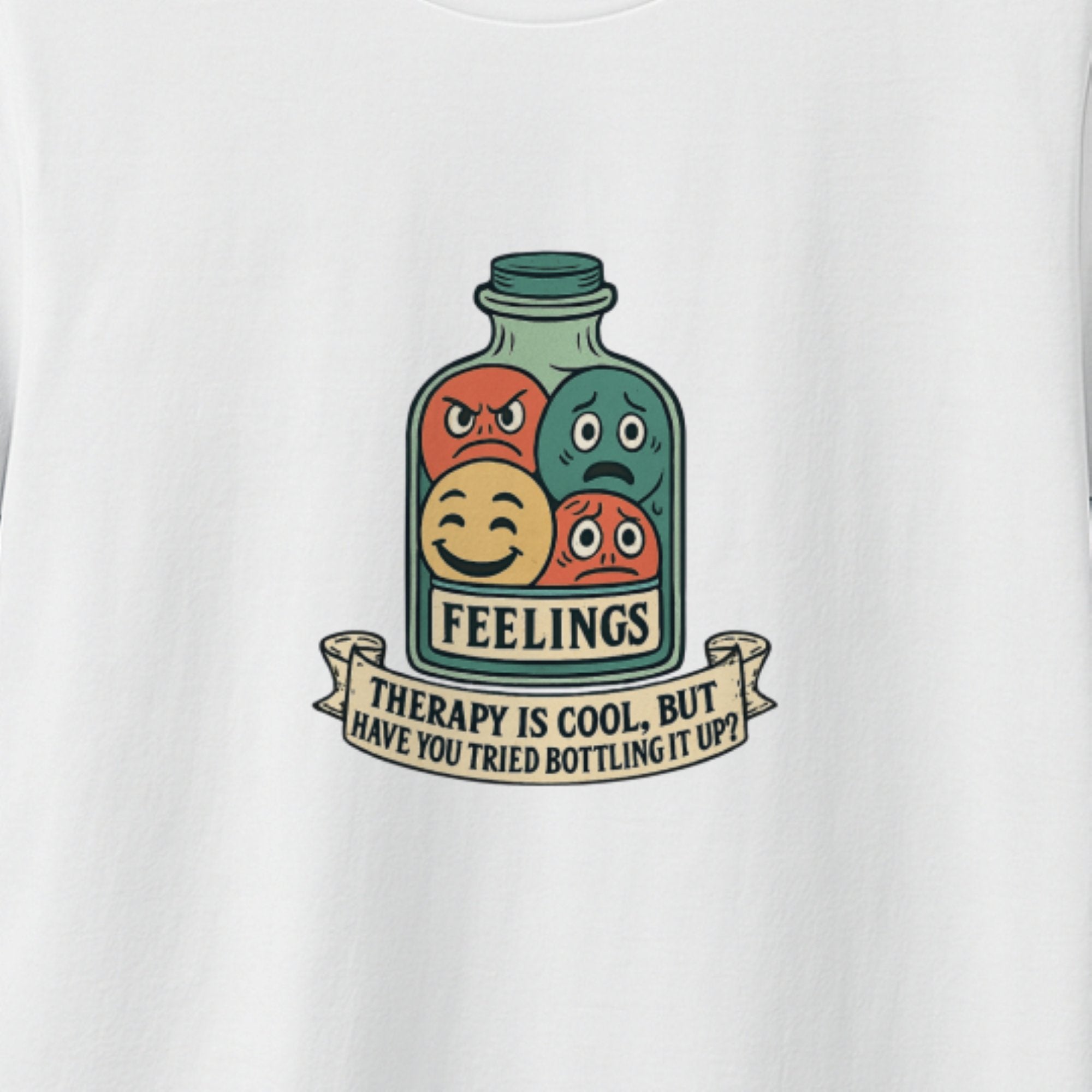 Bottled Feelings – Humor Tee