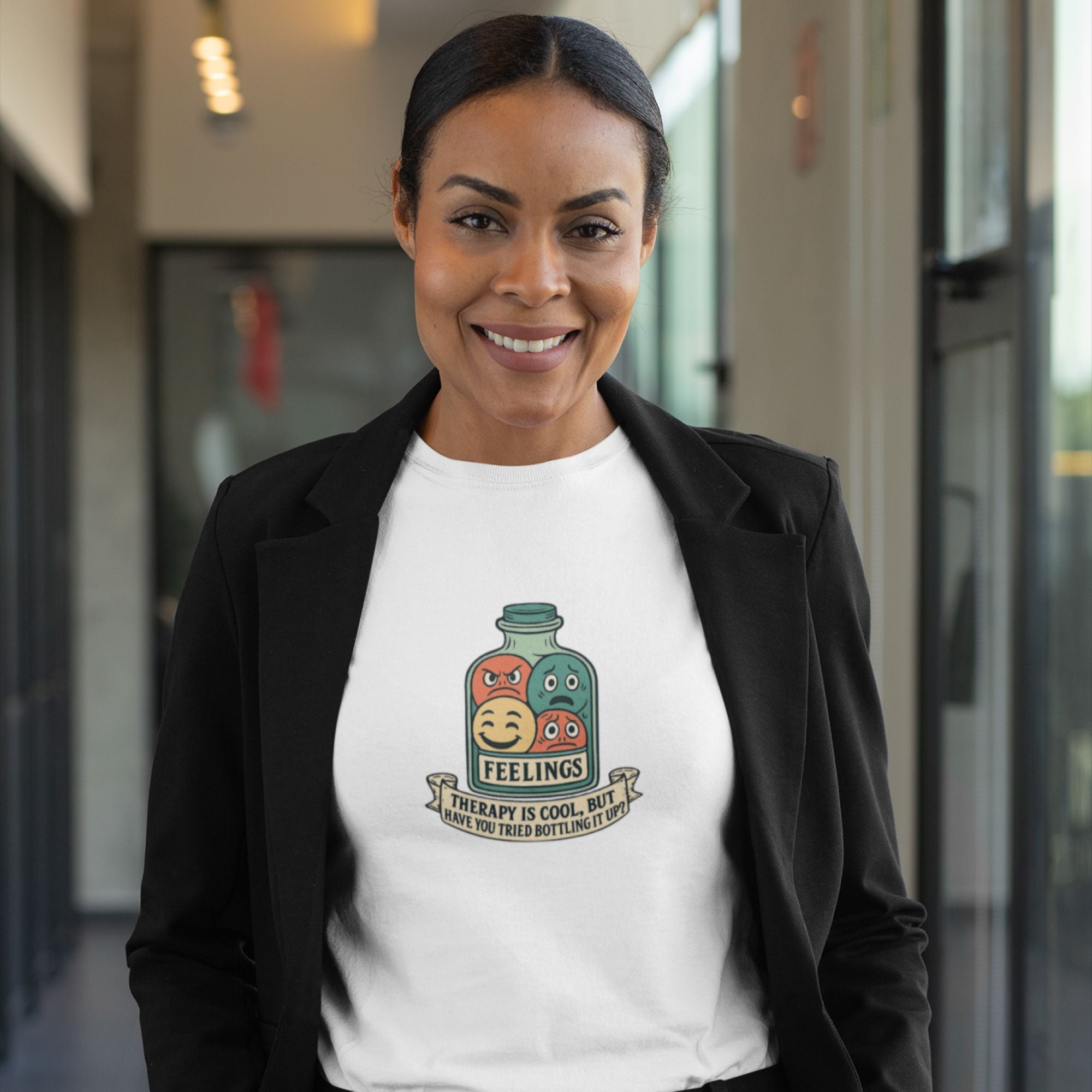 Bottled Feelings – Humor Tee