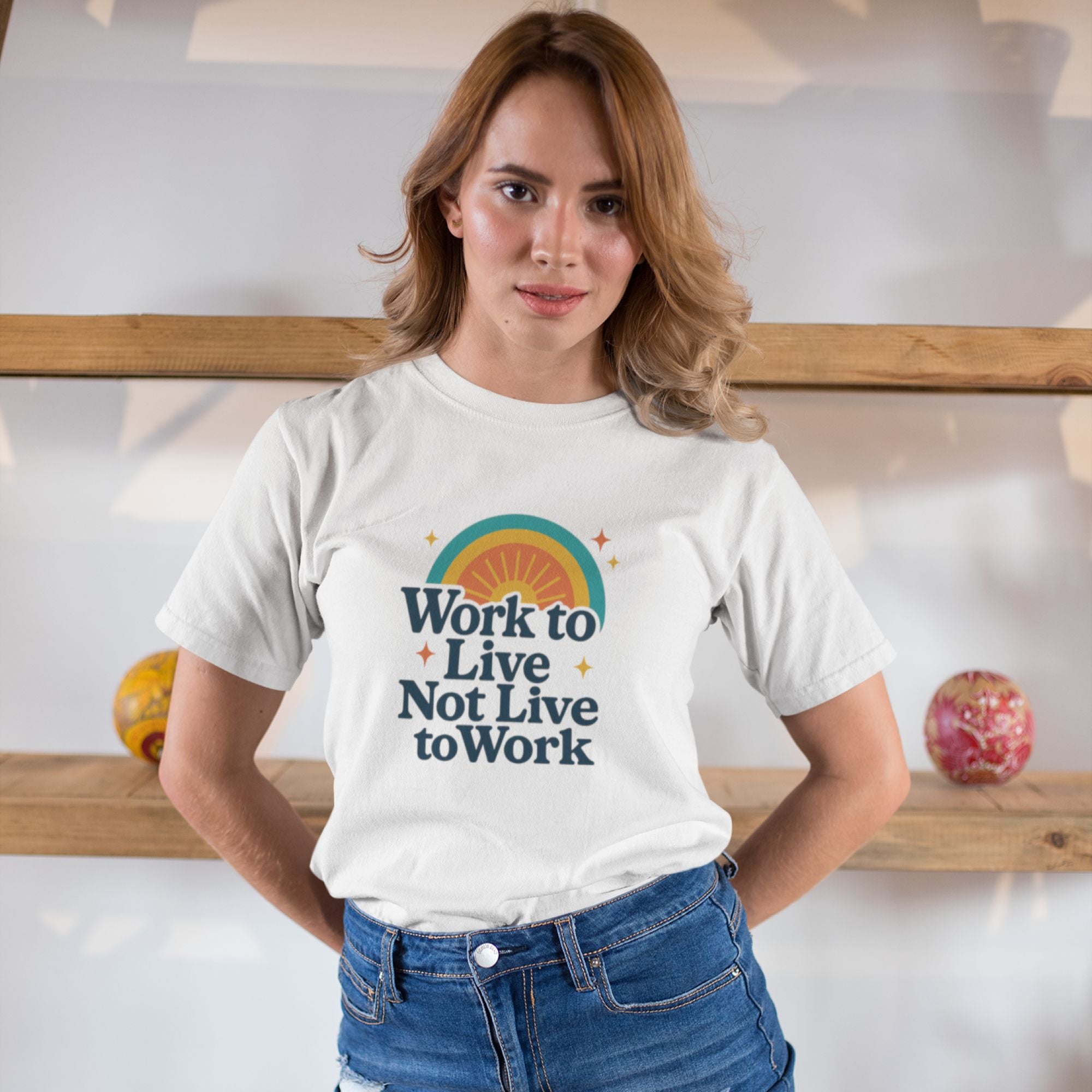 Work to Live – Balance Tee