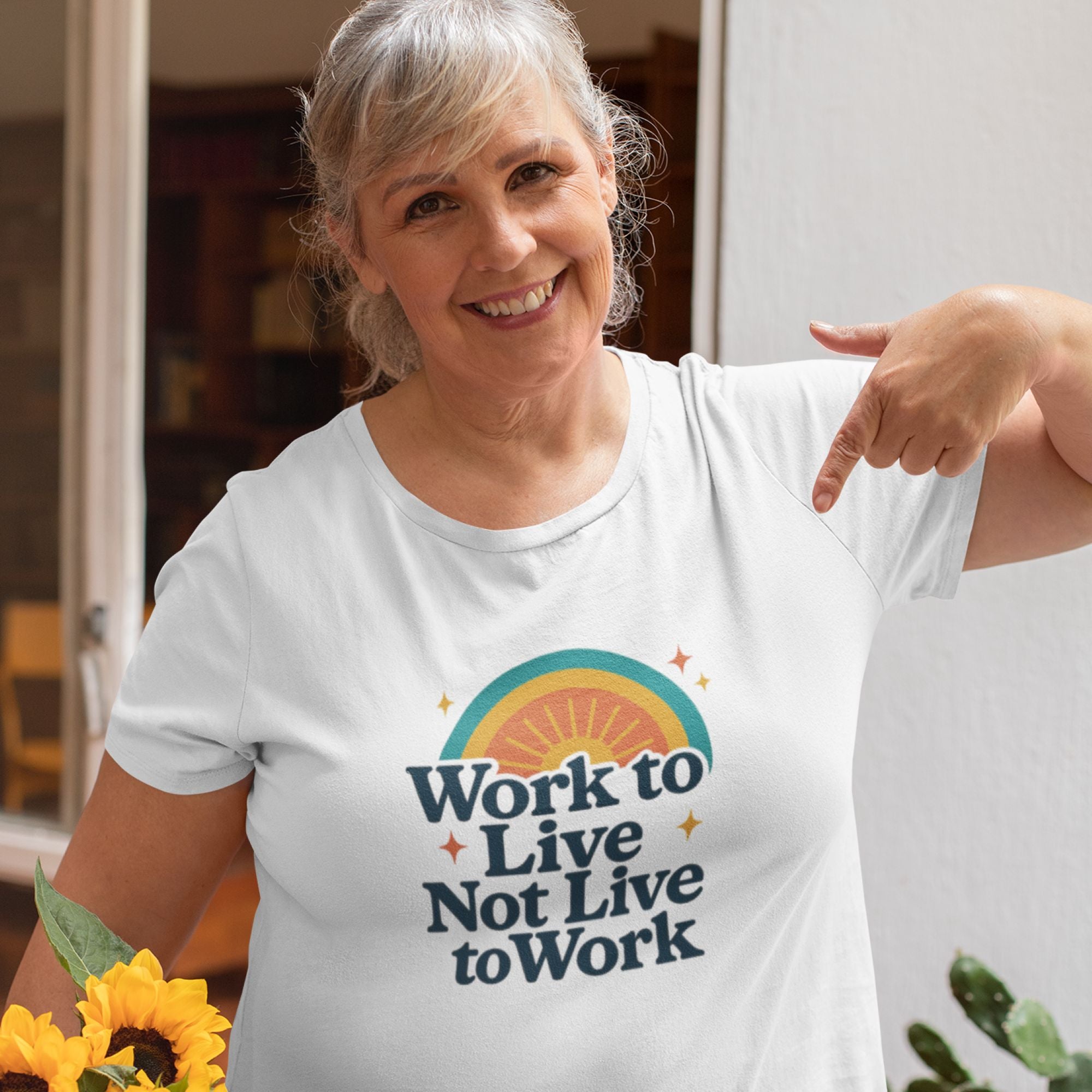Work to Live – Balance Tee