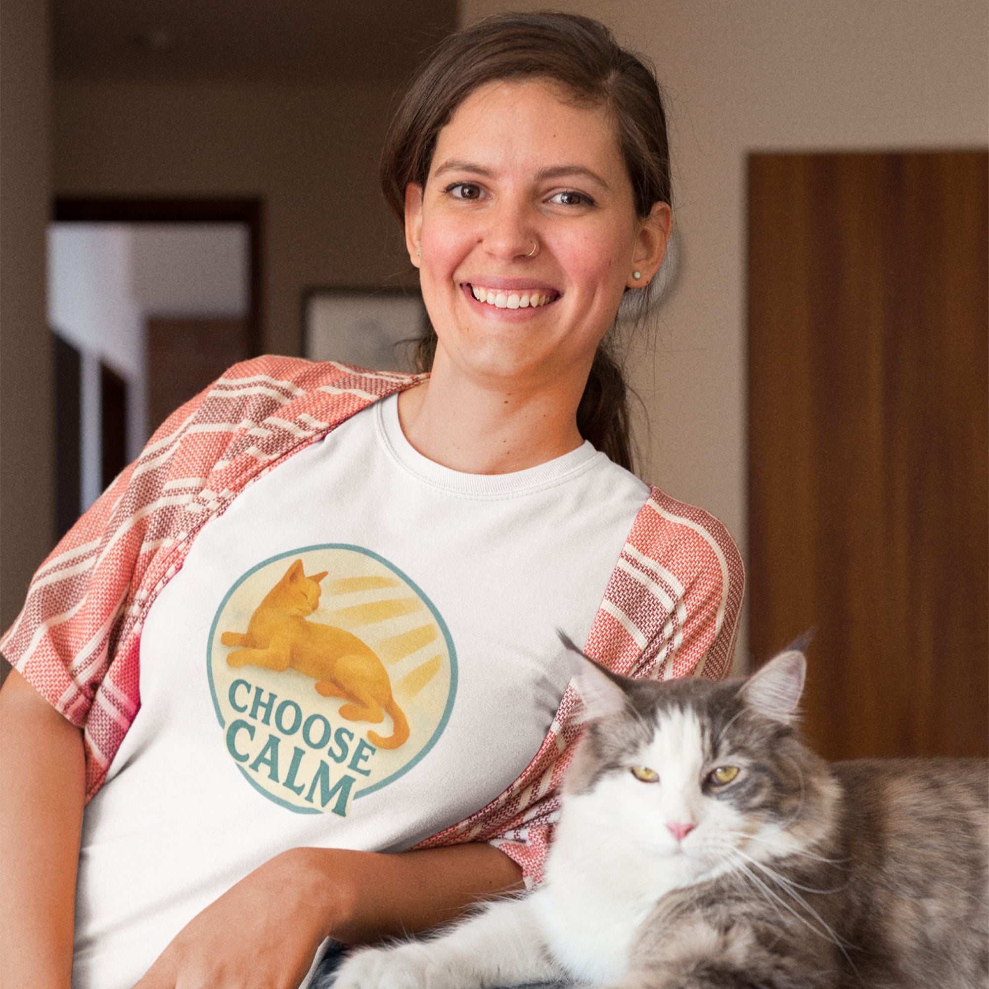 Choose Calm – Serenity Cat Tee