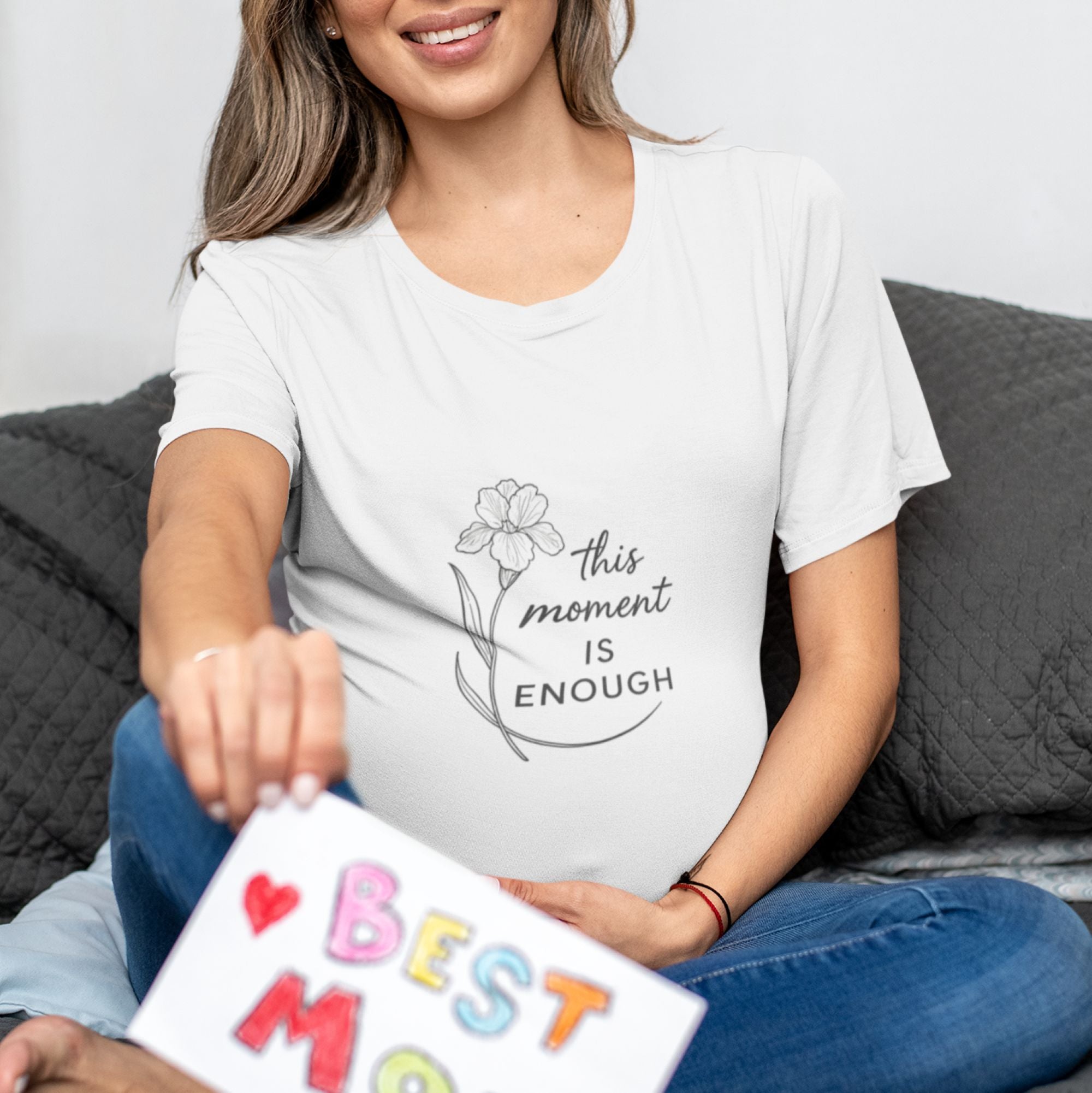 This Moment Is Enough – Mindful Reminder Tee