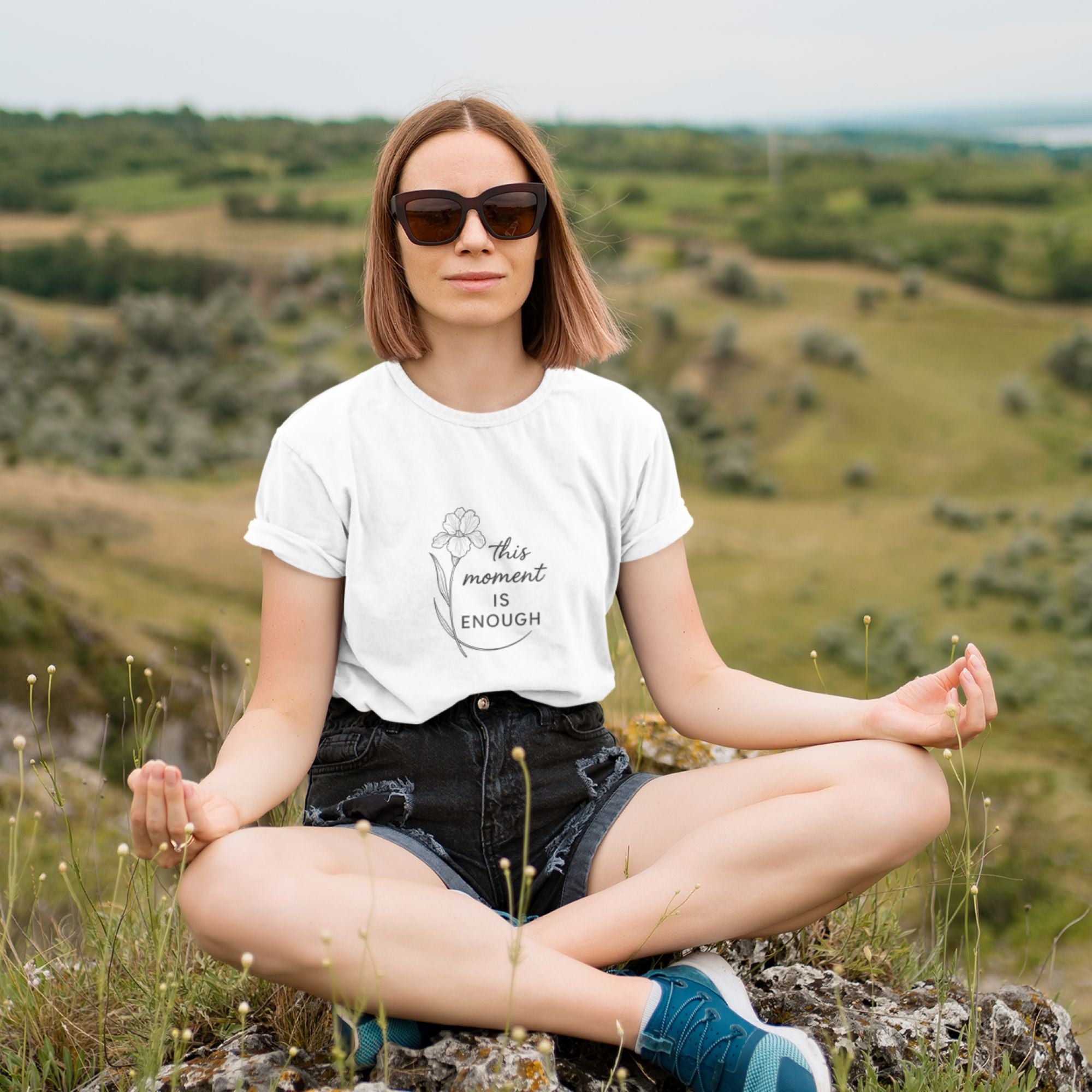 This Moment Is Enough – Mindful Reminder Tee