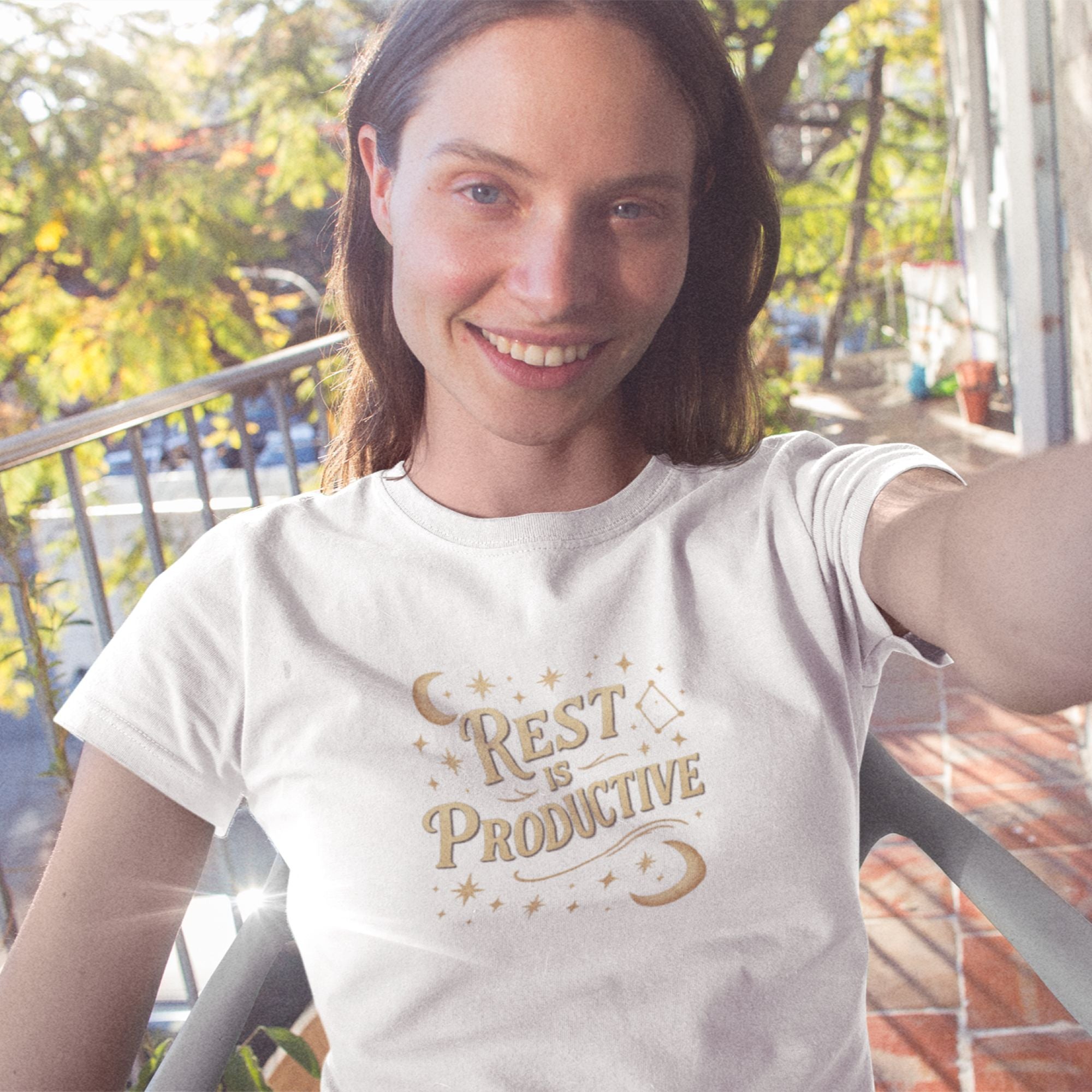 Rest Is Productive – Mental Health Reminder Tee