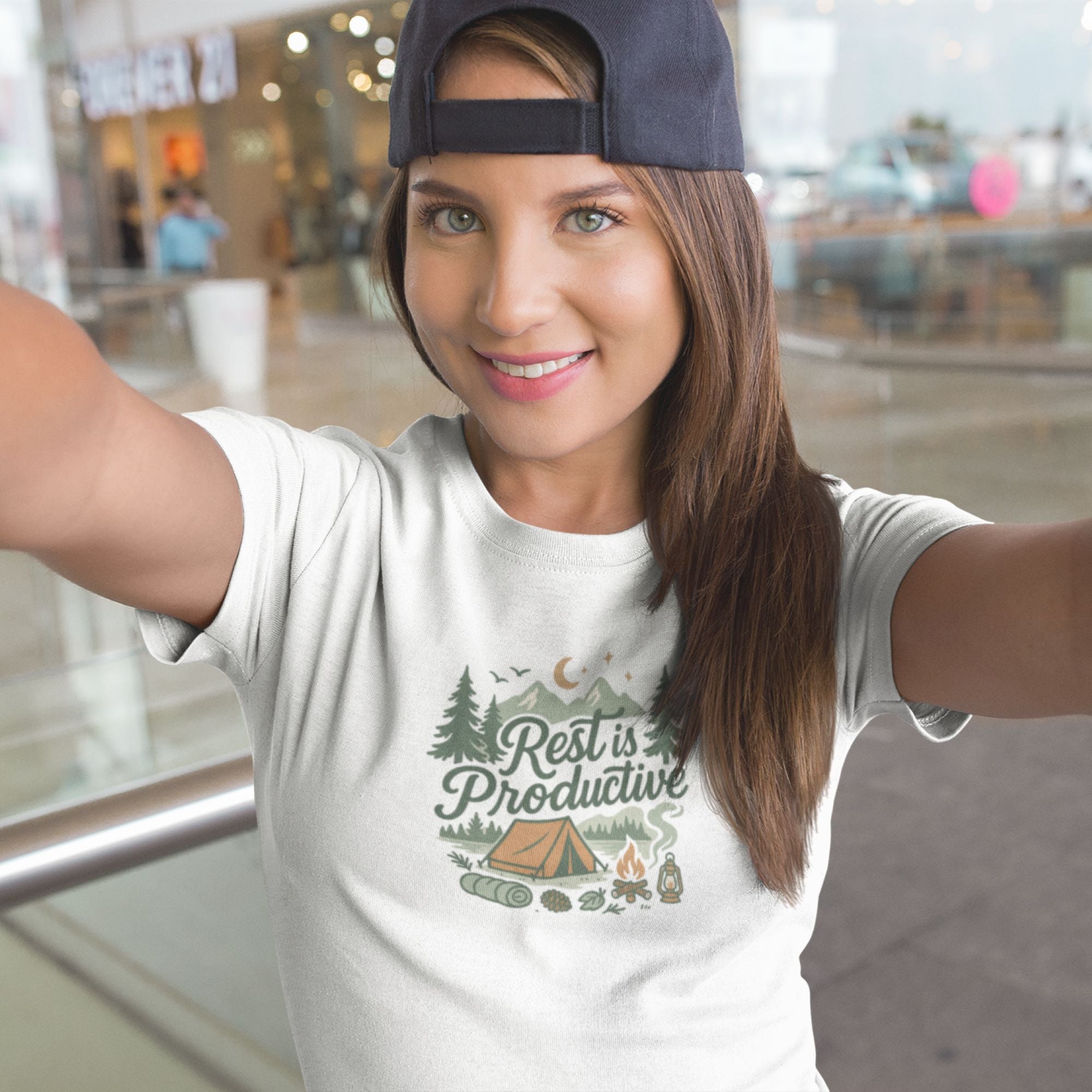 Rest Is Productive – Camping Reset Tee