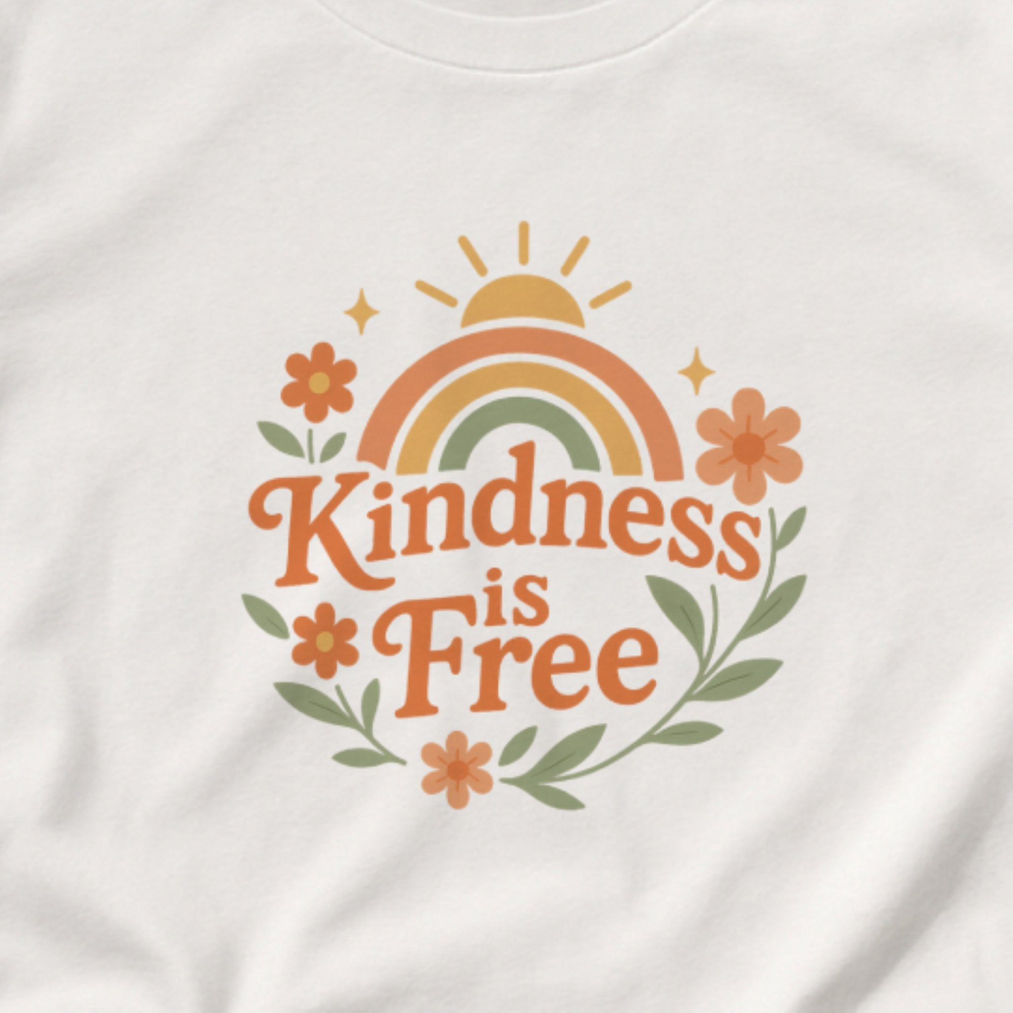 Kindness Is Free – Retro Sunshine Tee