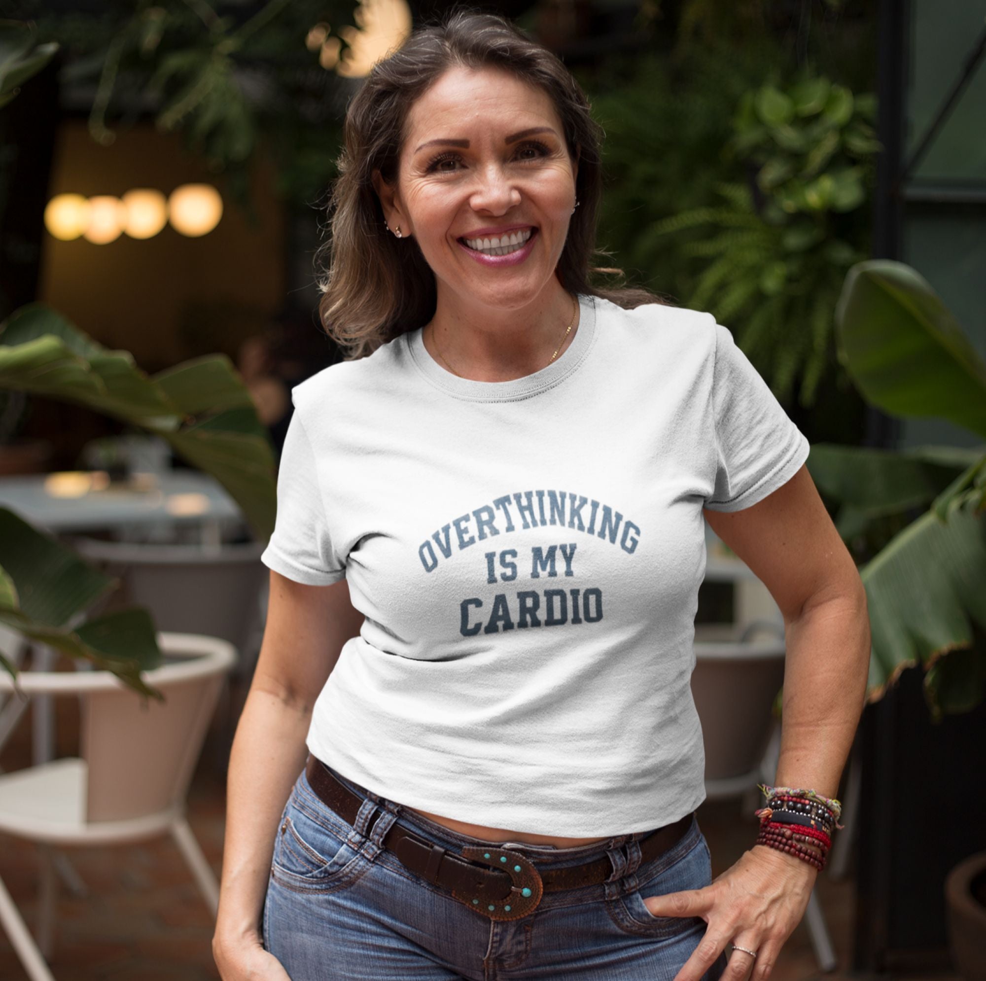 Overthinking Is My Cardio – Humor Tee