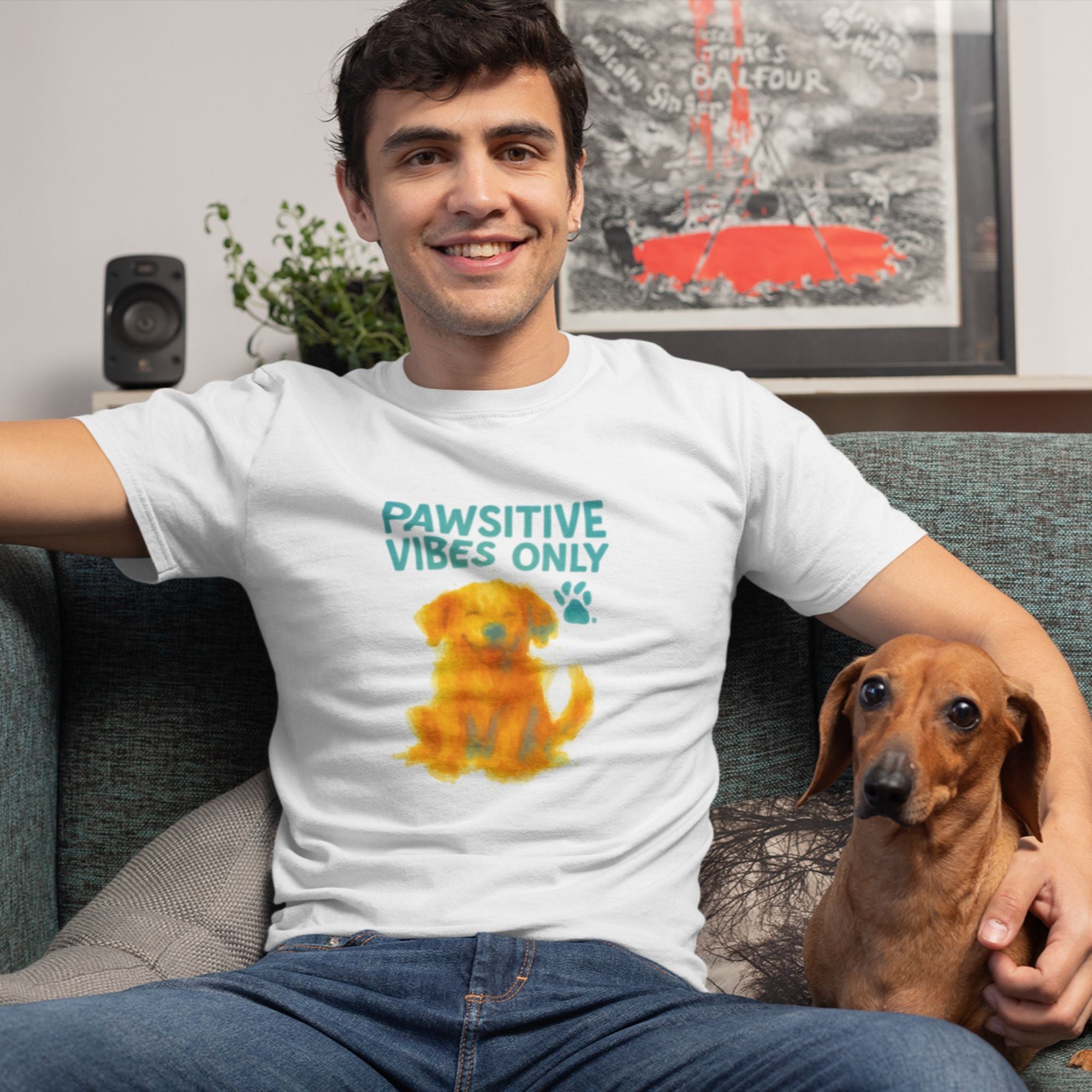Pawsitive Vibes Only – Dog Comfort Tee
