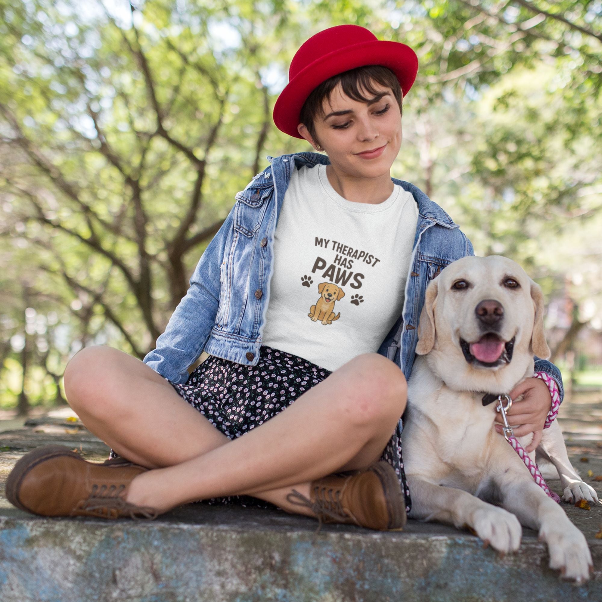 My Therapist Has Paws – Dog Comfort Tee