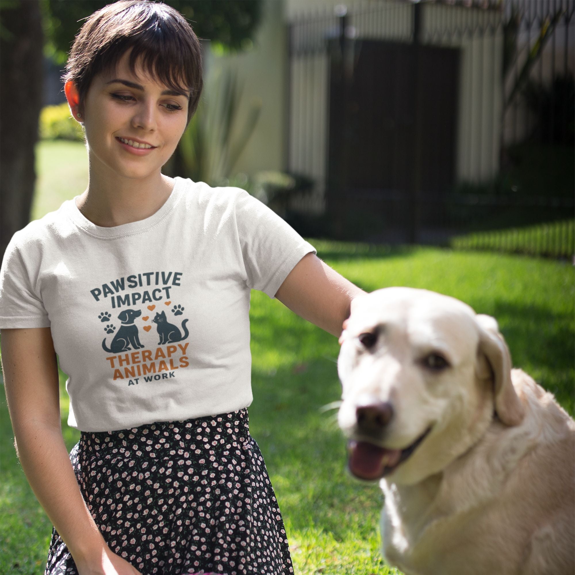Pawsitive Impact – Therapy Animals Tee