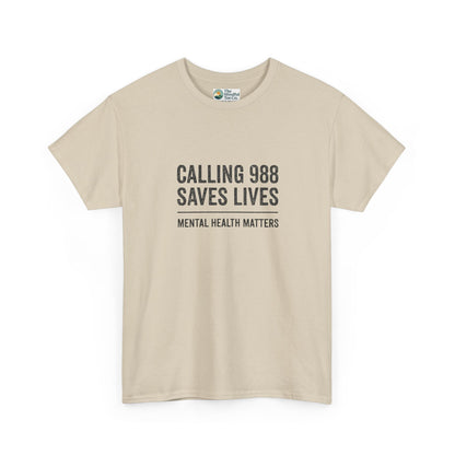 Calling 988 Saves Lives T-Shirt - Mental Health Awareness