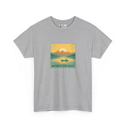 Witness the Quiet T-Shirt - Nature Mindfulness Canoe  Tee